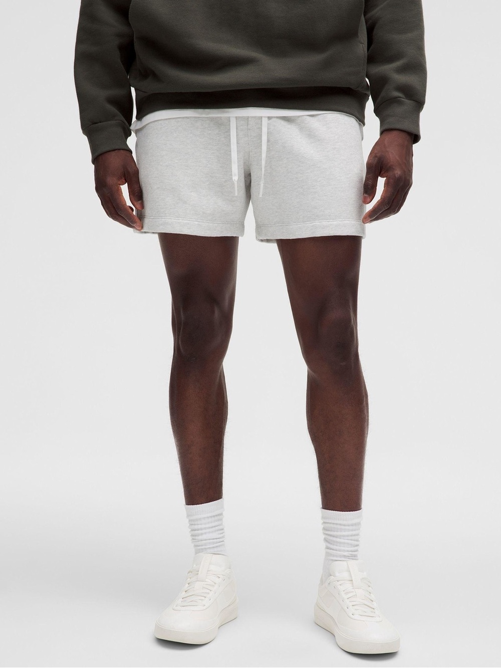 lululemon athletica Men's Light Gray Athletic Shorts